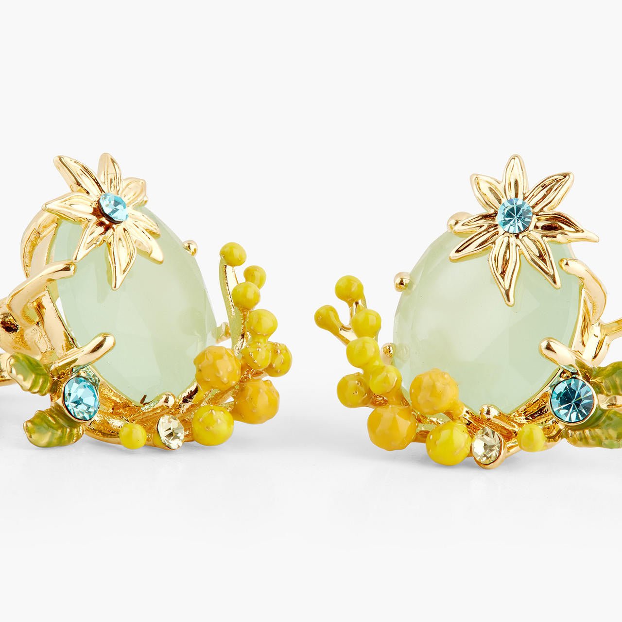 Mimosa And Star Anise Earrings | AQNC1011 - Les Nereides