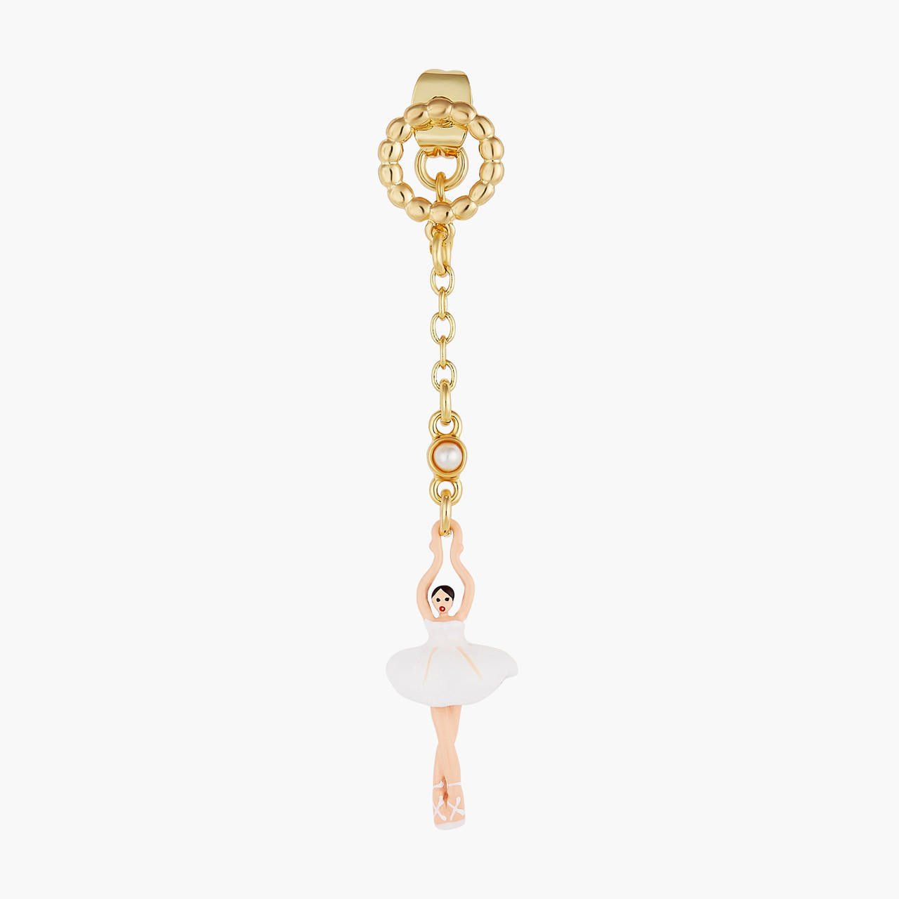 Mini Pas de Deux Blanc Earrings | AOMDD1021 - Les Nereides