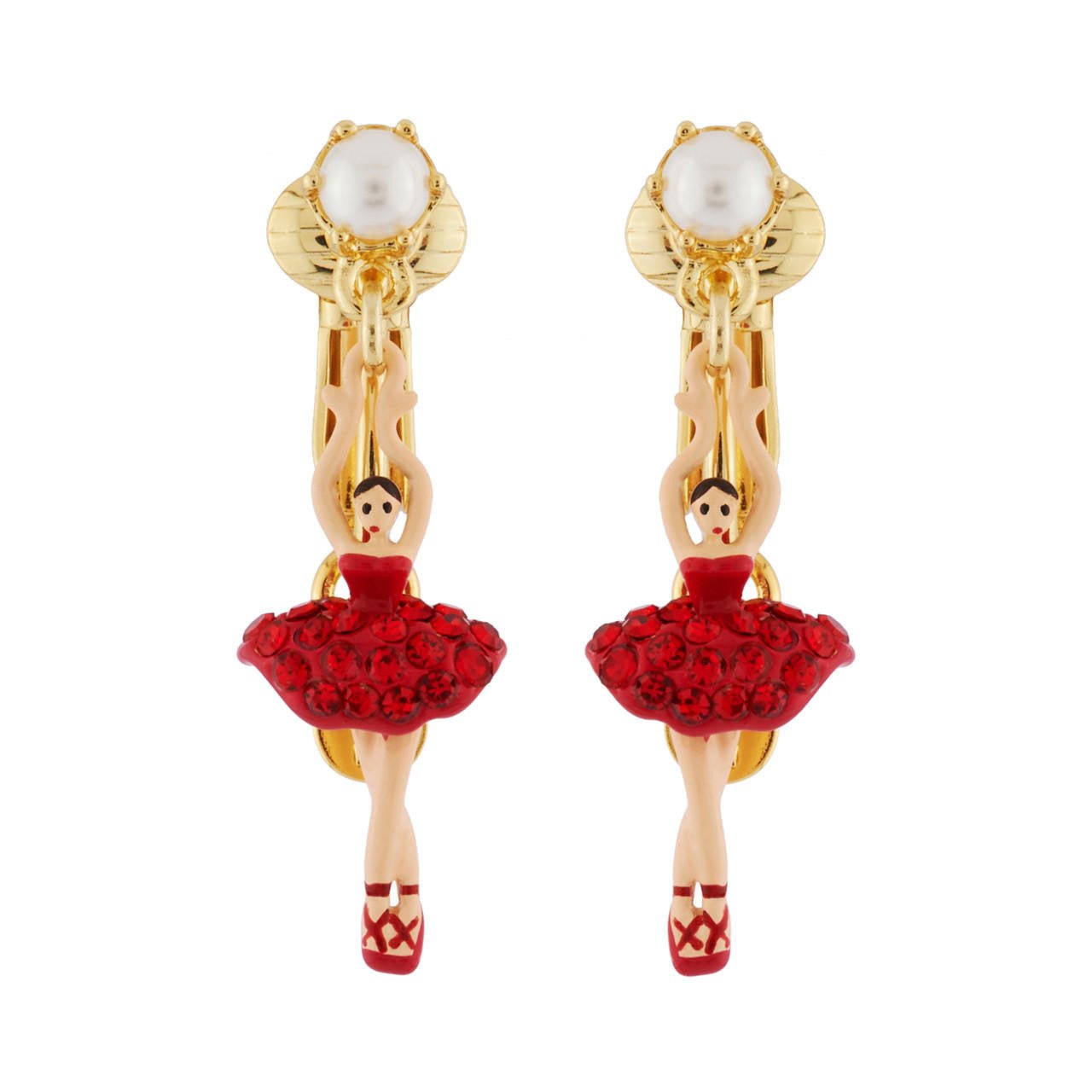 Mini Pas de Deux Siam Earrings | AHMDD1018 - Les Nereides