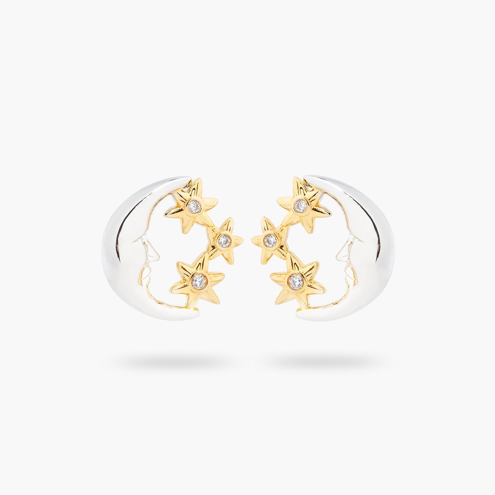 Moon And Star Earrings | ASAM1011 - Les Nereides