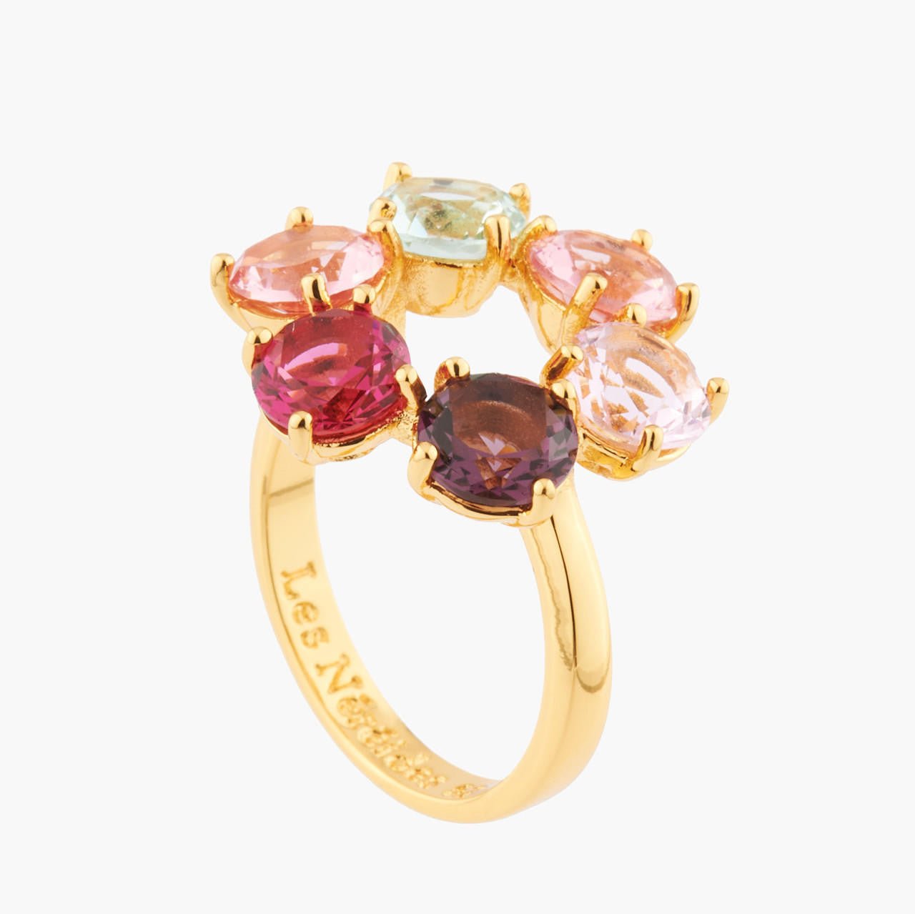 Multicoloured 6 Stones La Diamantine Thin Rings | Akld619/11 - Les Nereides