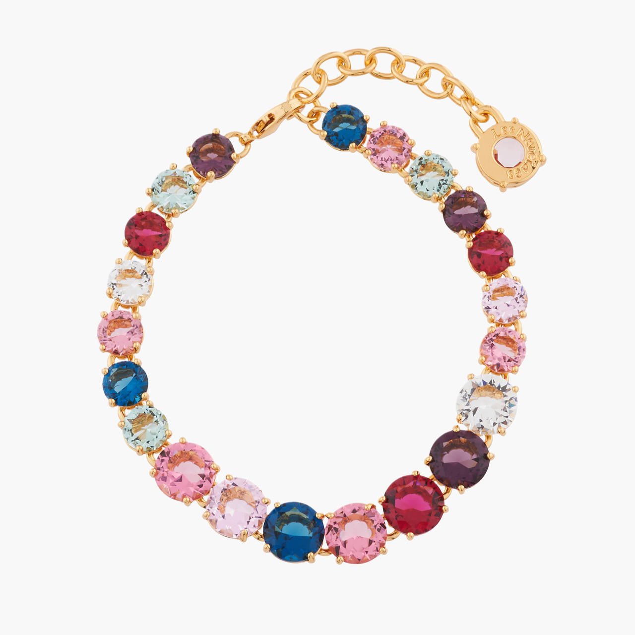 Multicoloured One Row La Diamantine Luxurious Bracelet | AKLD252 - Les Nereides