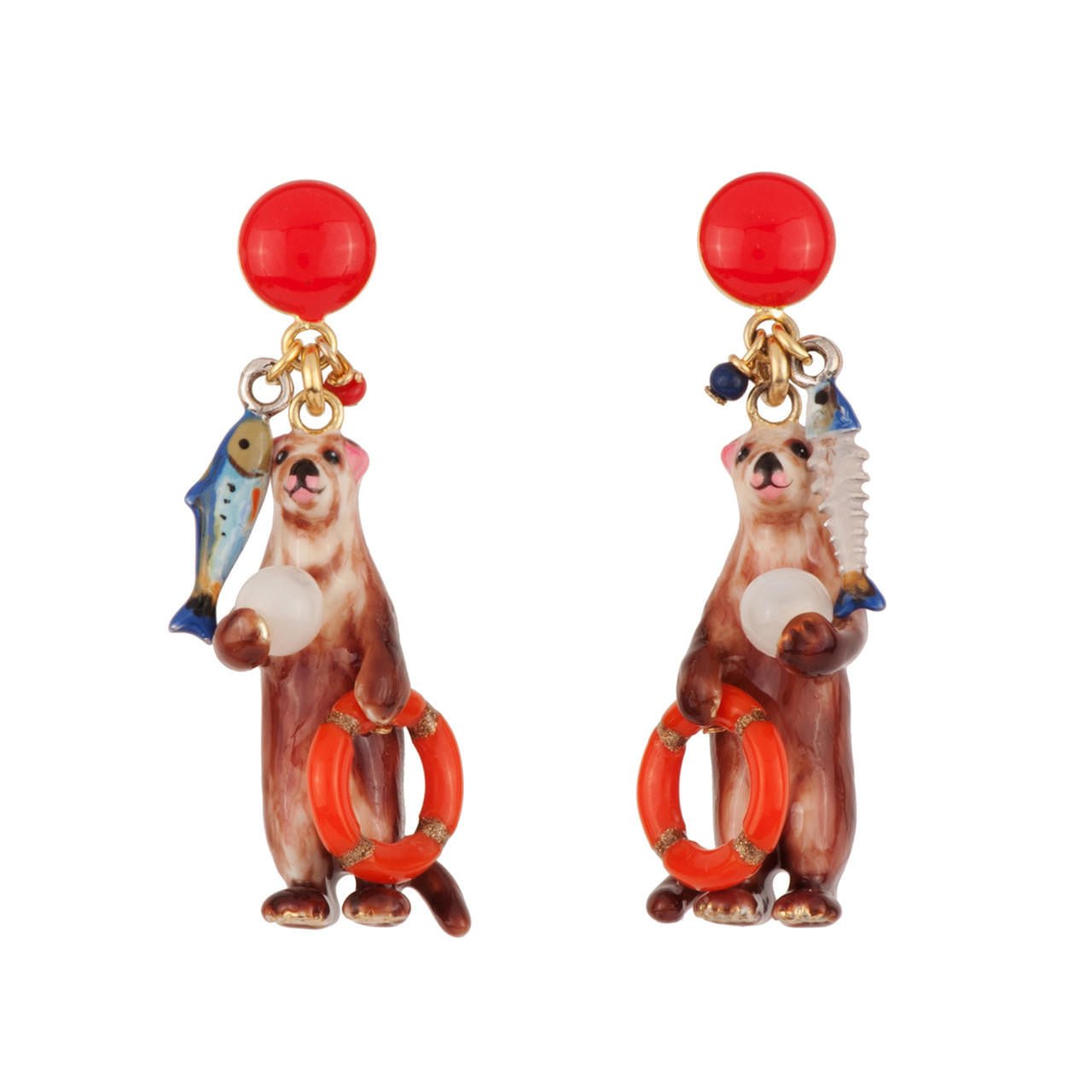 N2 For Lnla Otter & Buoy Life Earrings | AENA101T/1 - Les Nereides