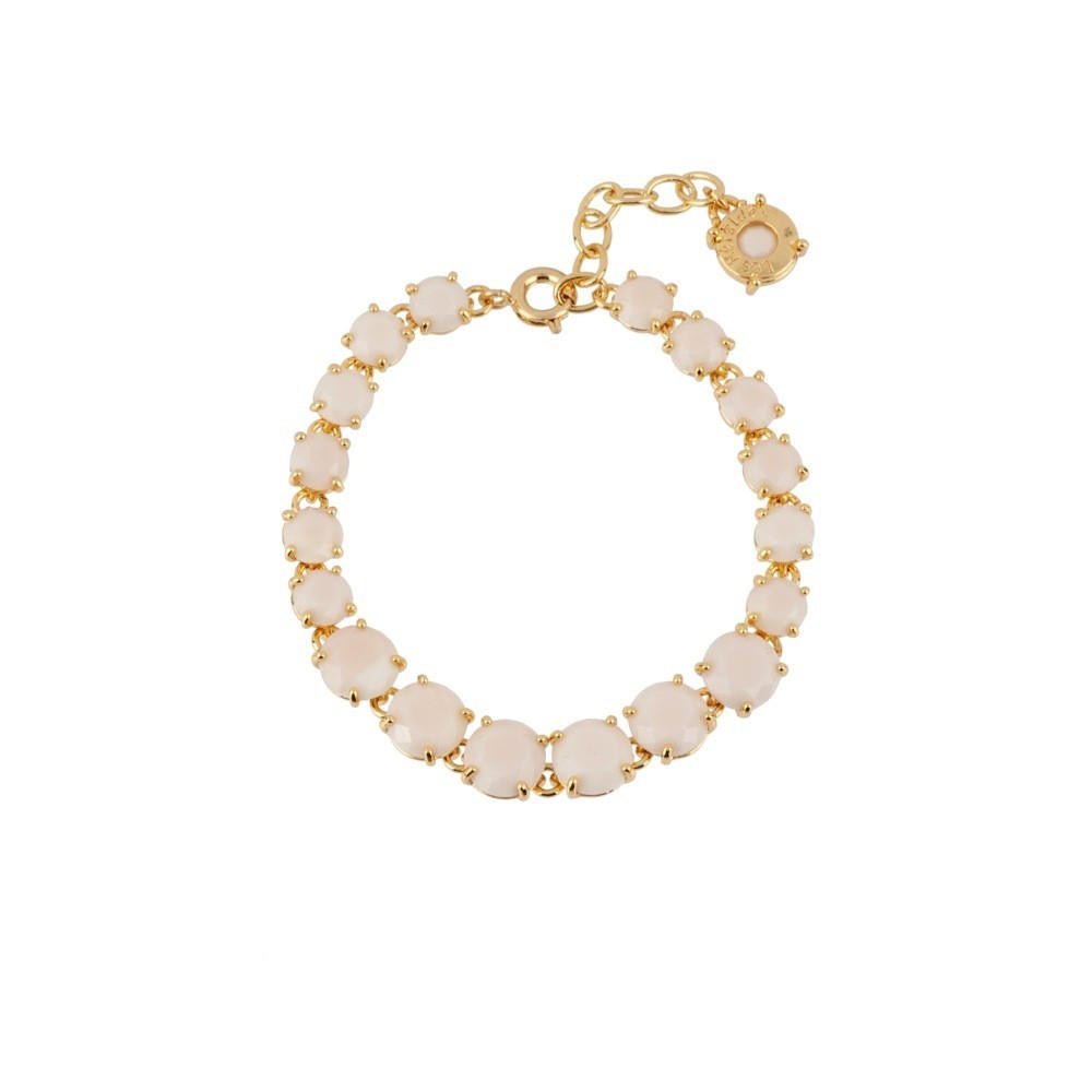 One Row La Diamantine Multi Stones Beige Rose Bracelet | ADLD2521 - Les Nereides