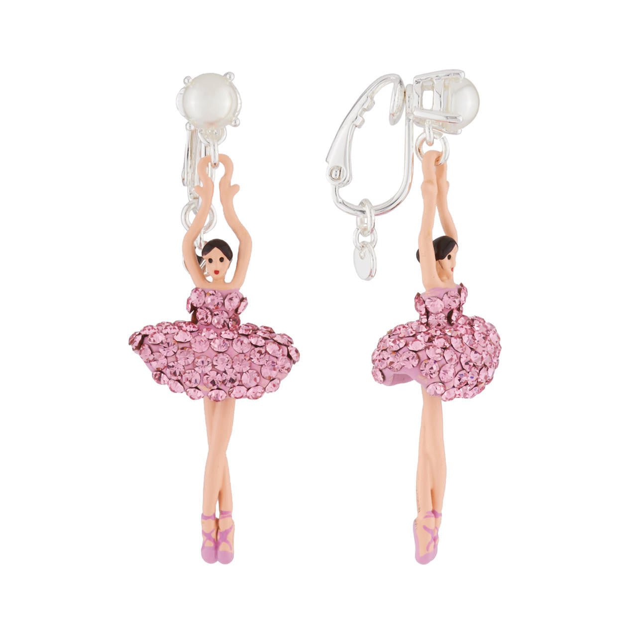 Pas de Deux Lux Light Rose Earrings | AJDDL1152 - Les Nereides