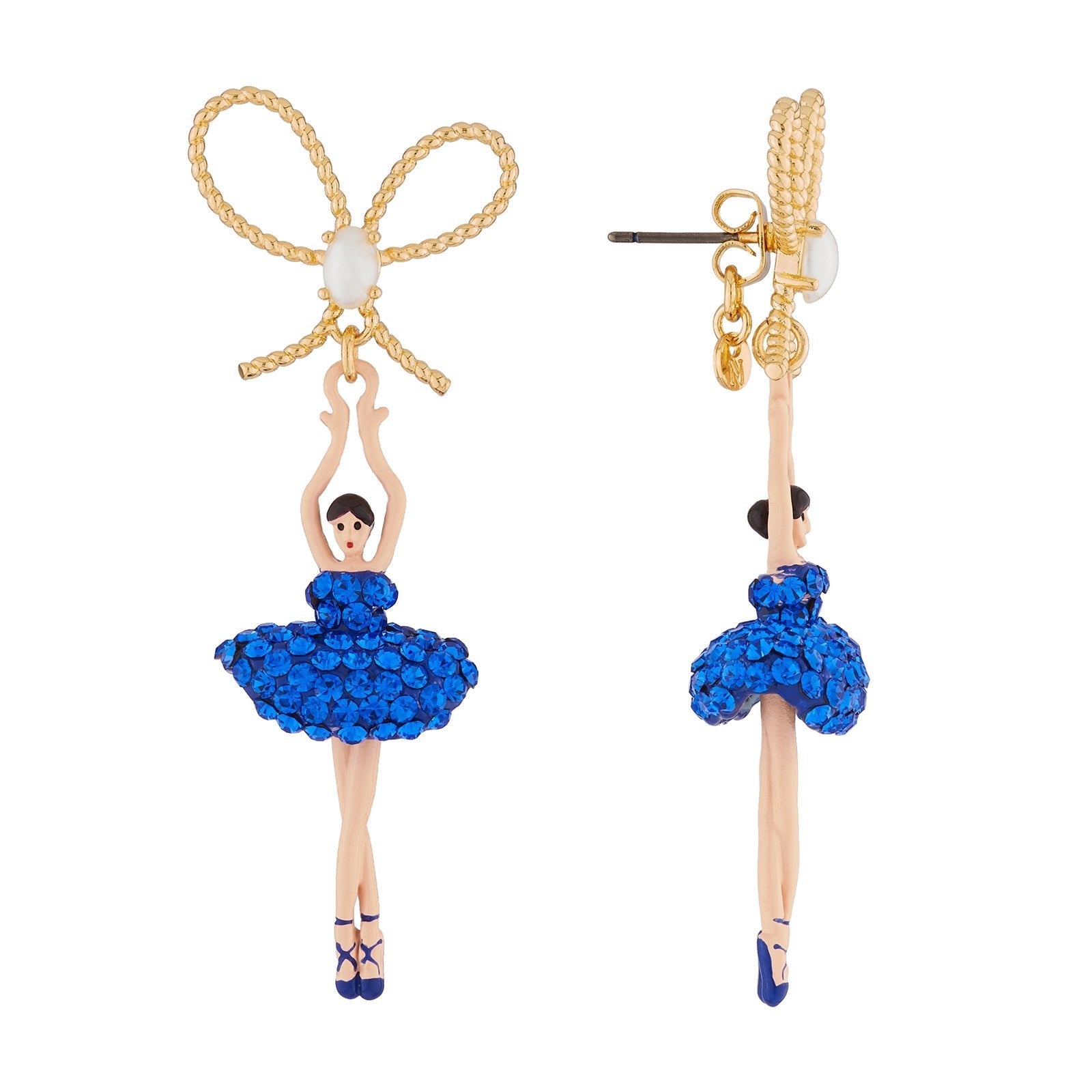 Pas de Deux Lux Sapphire Earrings | AJDDL108C/1 - Les Nereides