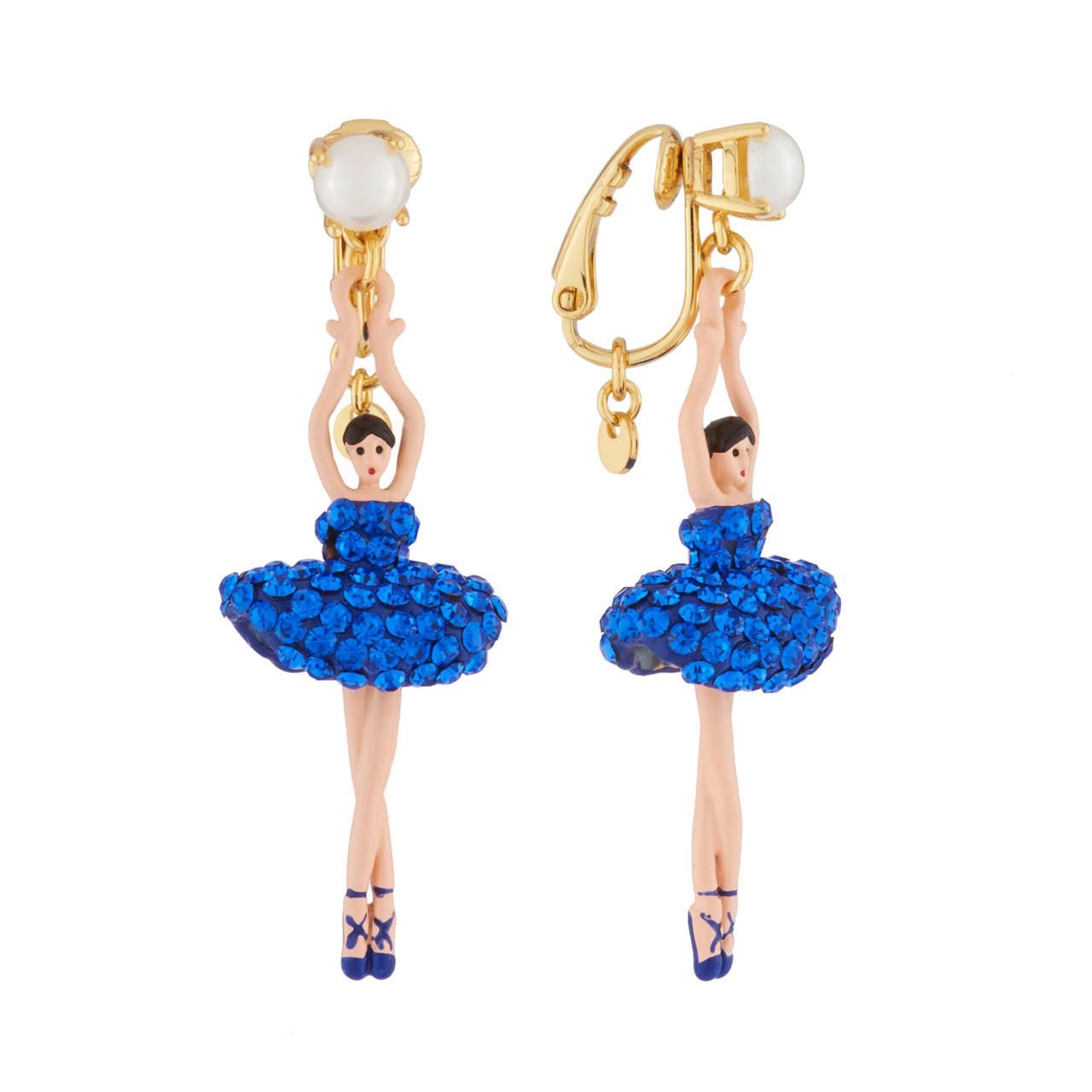 Pas de Deux Lux Sapphire Earrings | AJDDL115C/1 - Les Nereides