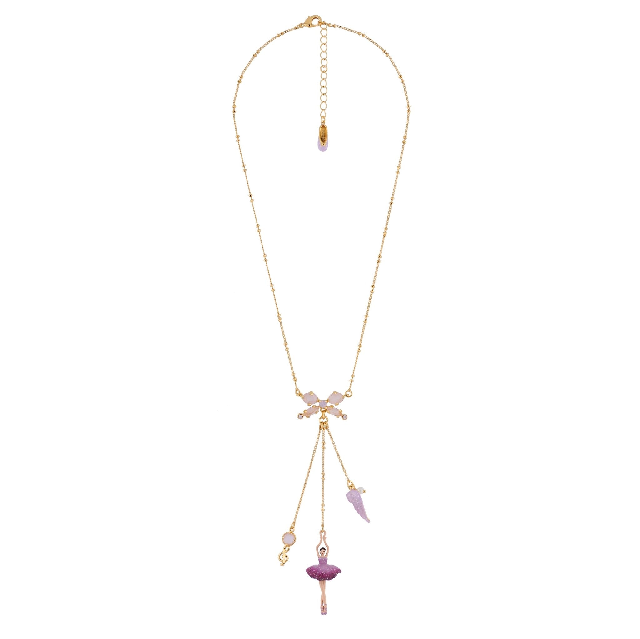 Pas de Deux Multi - Éléments Gradient Plum Necklace | AIDD3021 - Les Nereides