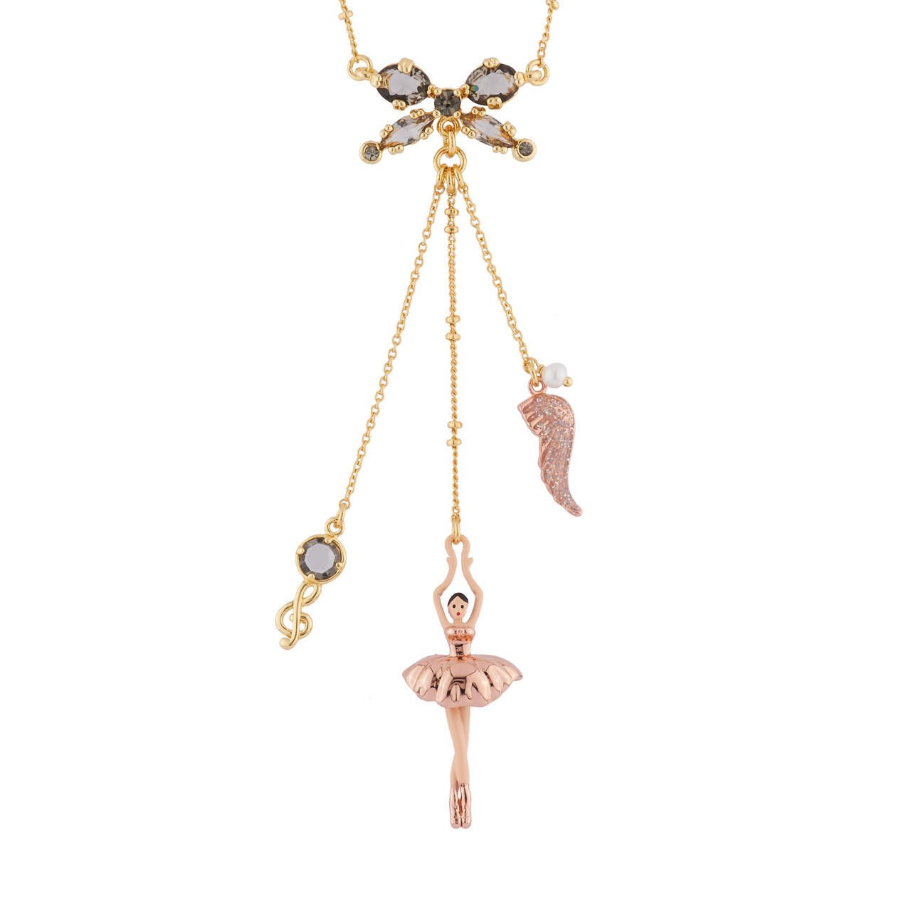 Pas de Deux Multi - Éléments Pink Gold Necklace | AIDD3022 - Les Nereides