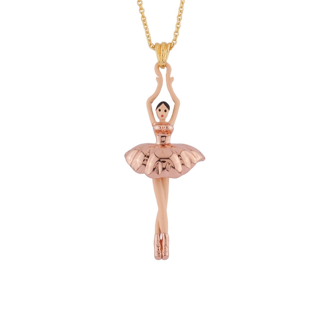 Pas de Deux Pink Gold Necklace | AIDD3592 - Les Nereides