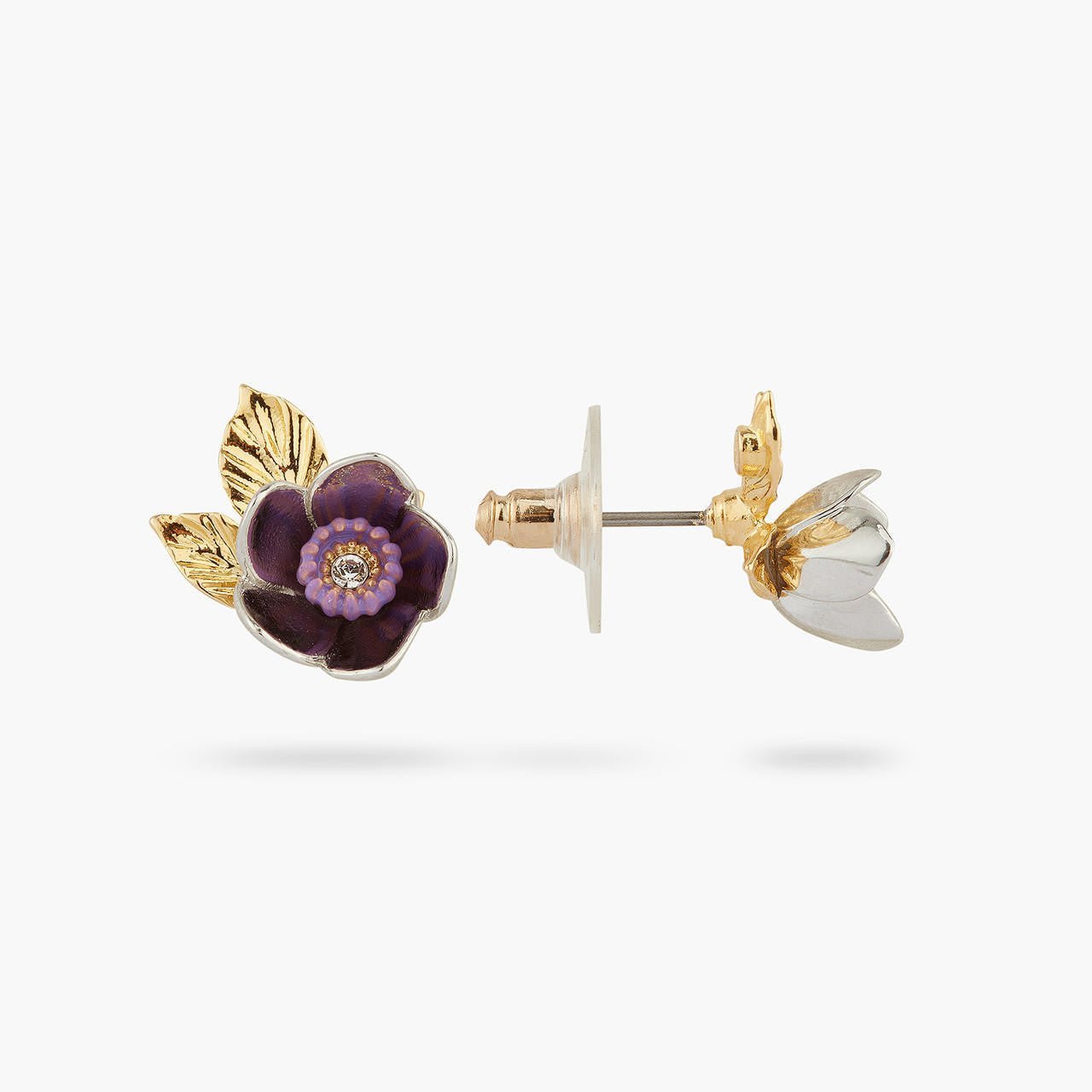 Passionflower And Foliage Earrings | AQPG1071 - Les Nereides