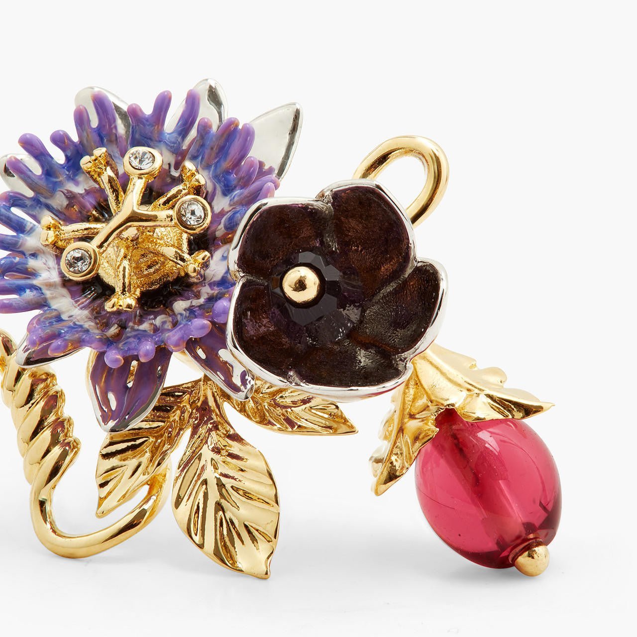 Passionflower Dangling Earrings | AQPG1051 - Les Nereides