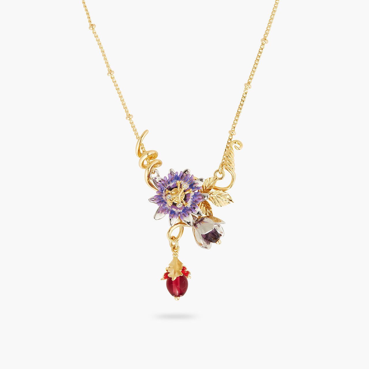 Passionflower Statement Necklace | AQPG3061 - Les Nereides