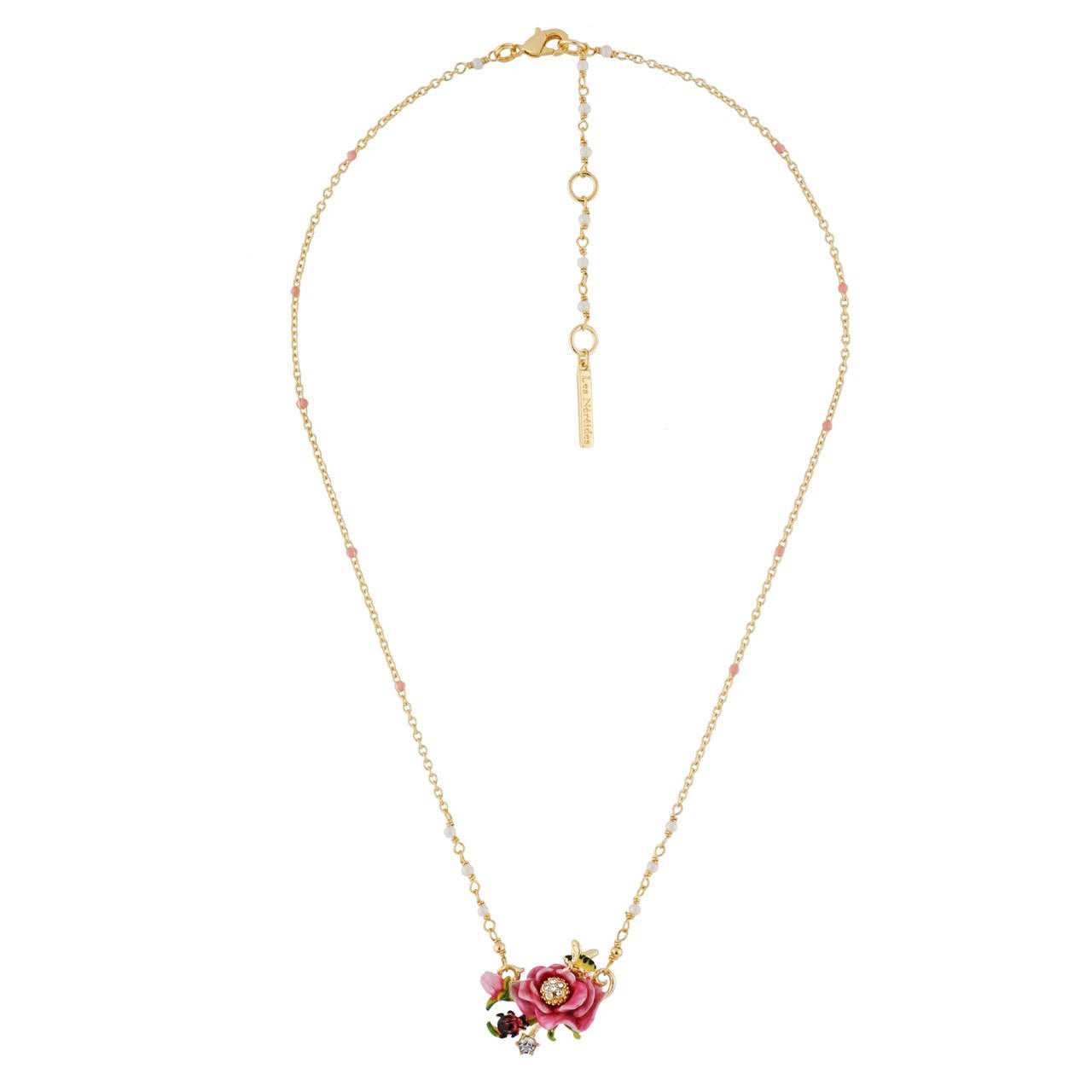 Pink Flower Necklace | AHPV3101 - Les Nereides