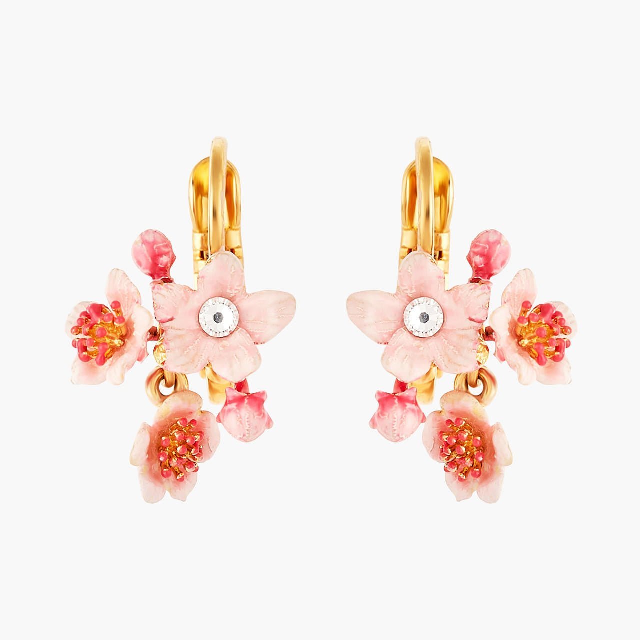 Pink Japanese Cherry Blossom Earrings | ANHA1031 - Les Nereides