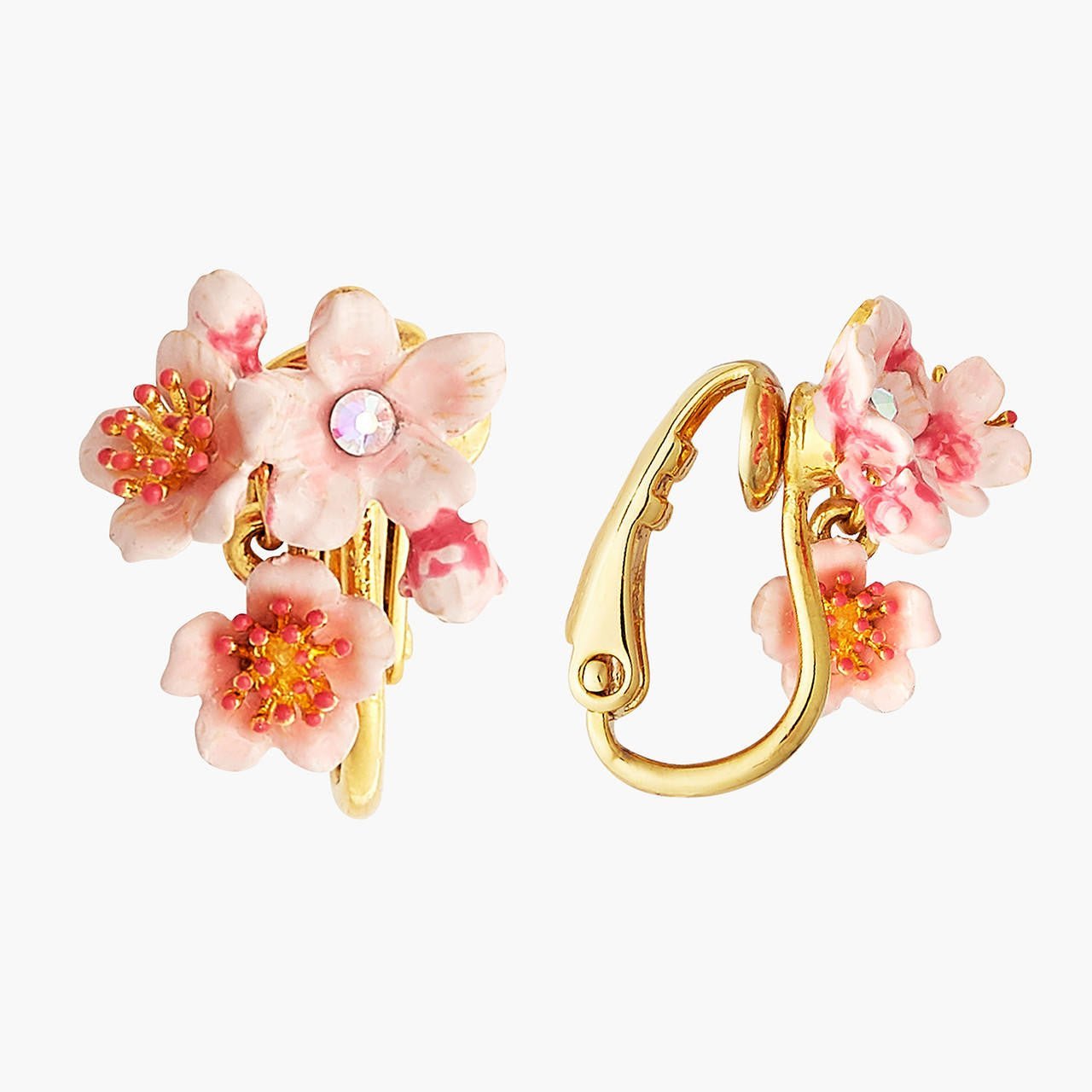 Pink Japanese Cherry Blossom Earrings | ANHA1031 - Les Nereides