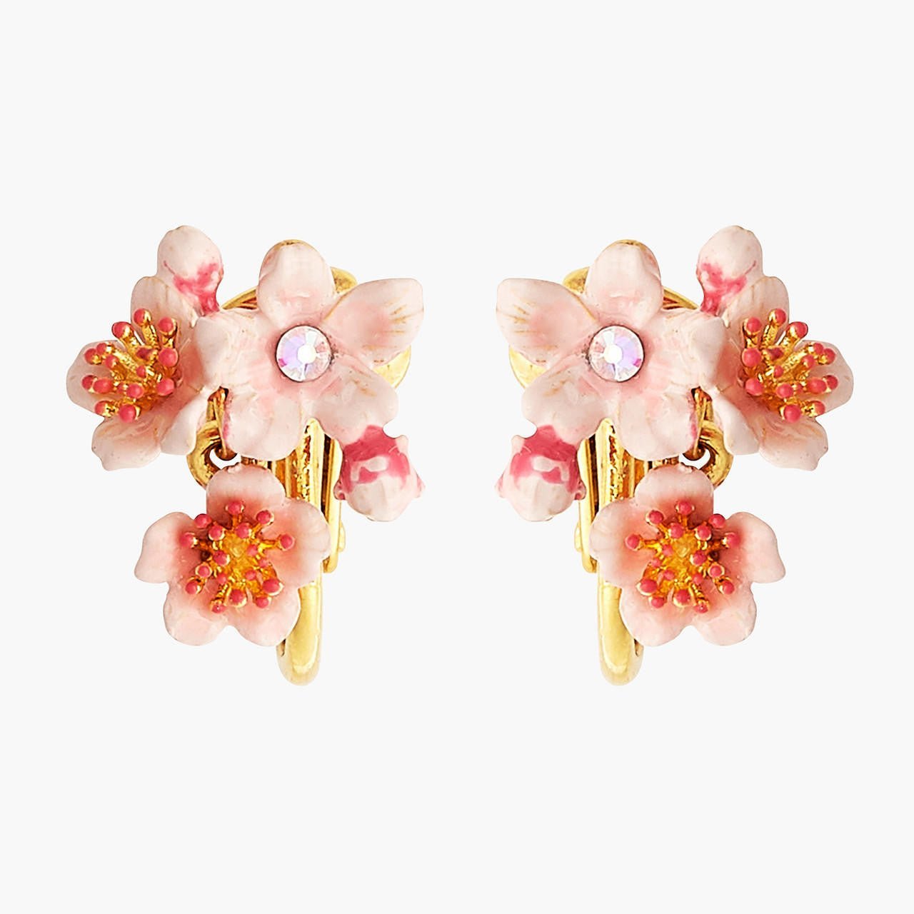 Pink Japanese Cherry Blossom Earrings | ANHA1031 - Les Nereides