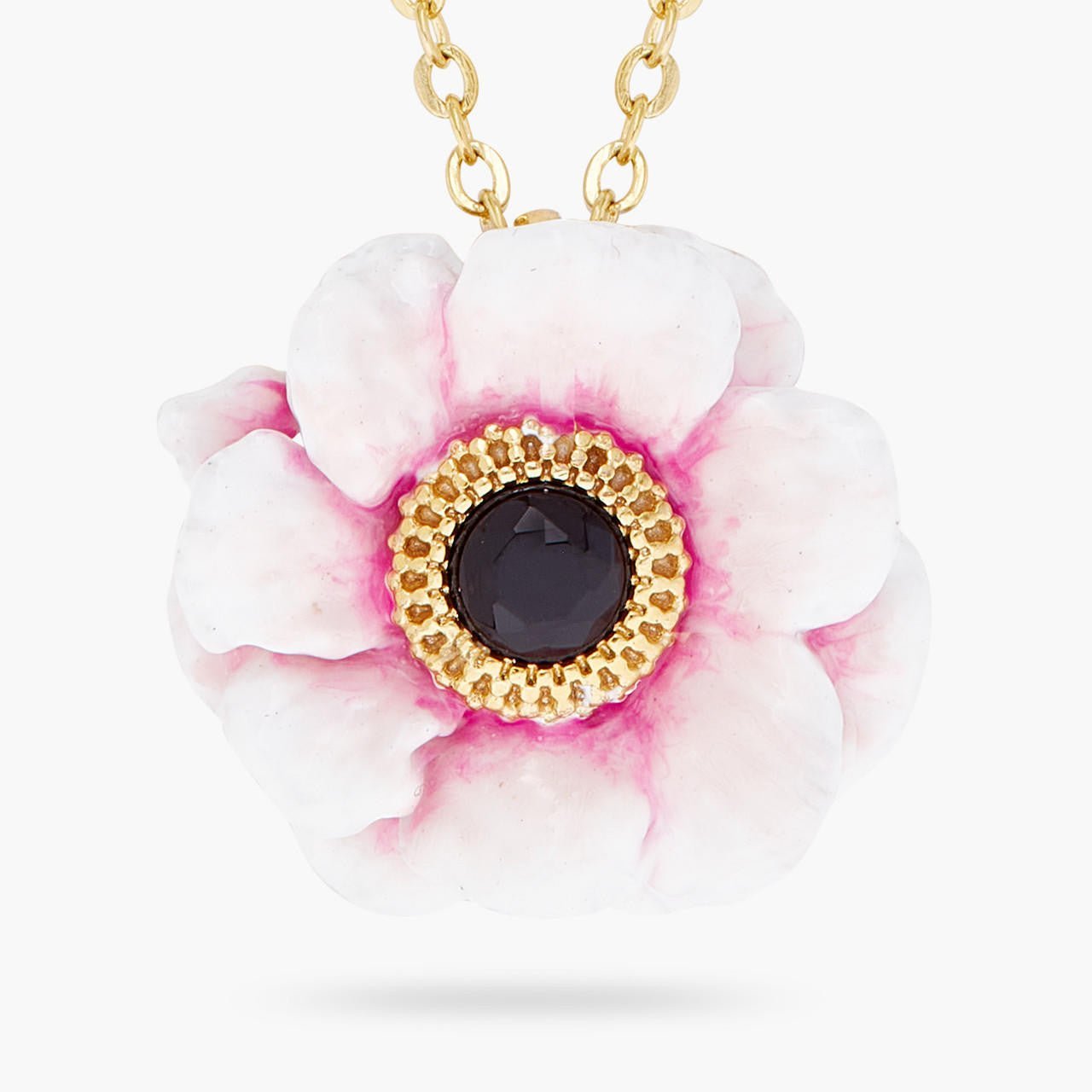 Pink Peony Fine Necklace | ARPF3031 - Les Nereides