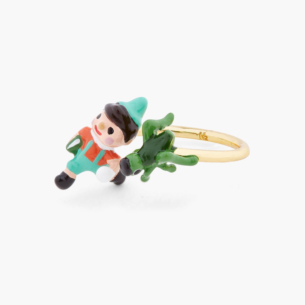 Pinocchio And Cricket Adjustable Ring | ARPI6011 - Les Nereides