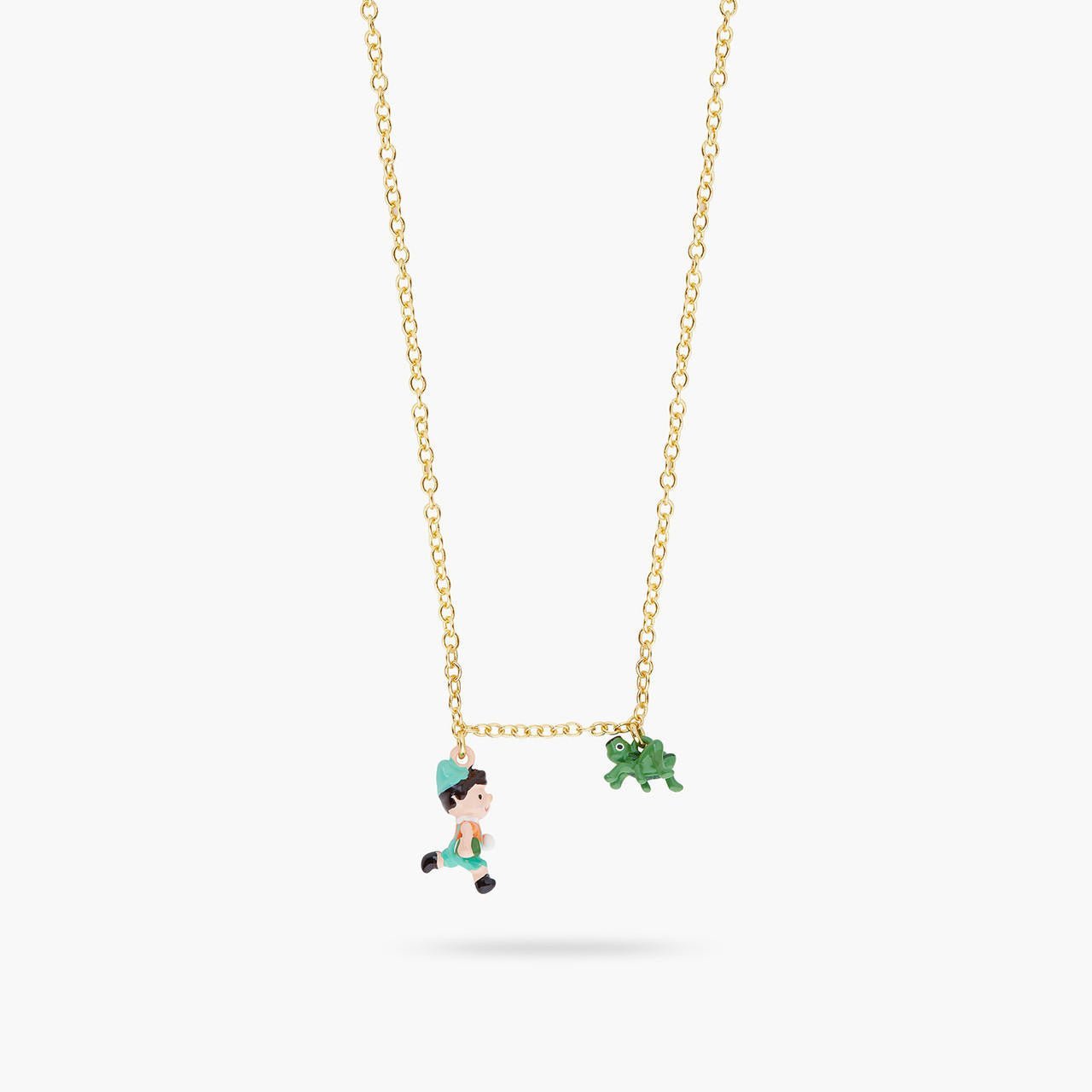 Pinocchio And Cricket Charm Necklace | ARPI3051 - Les Nereides