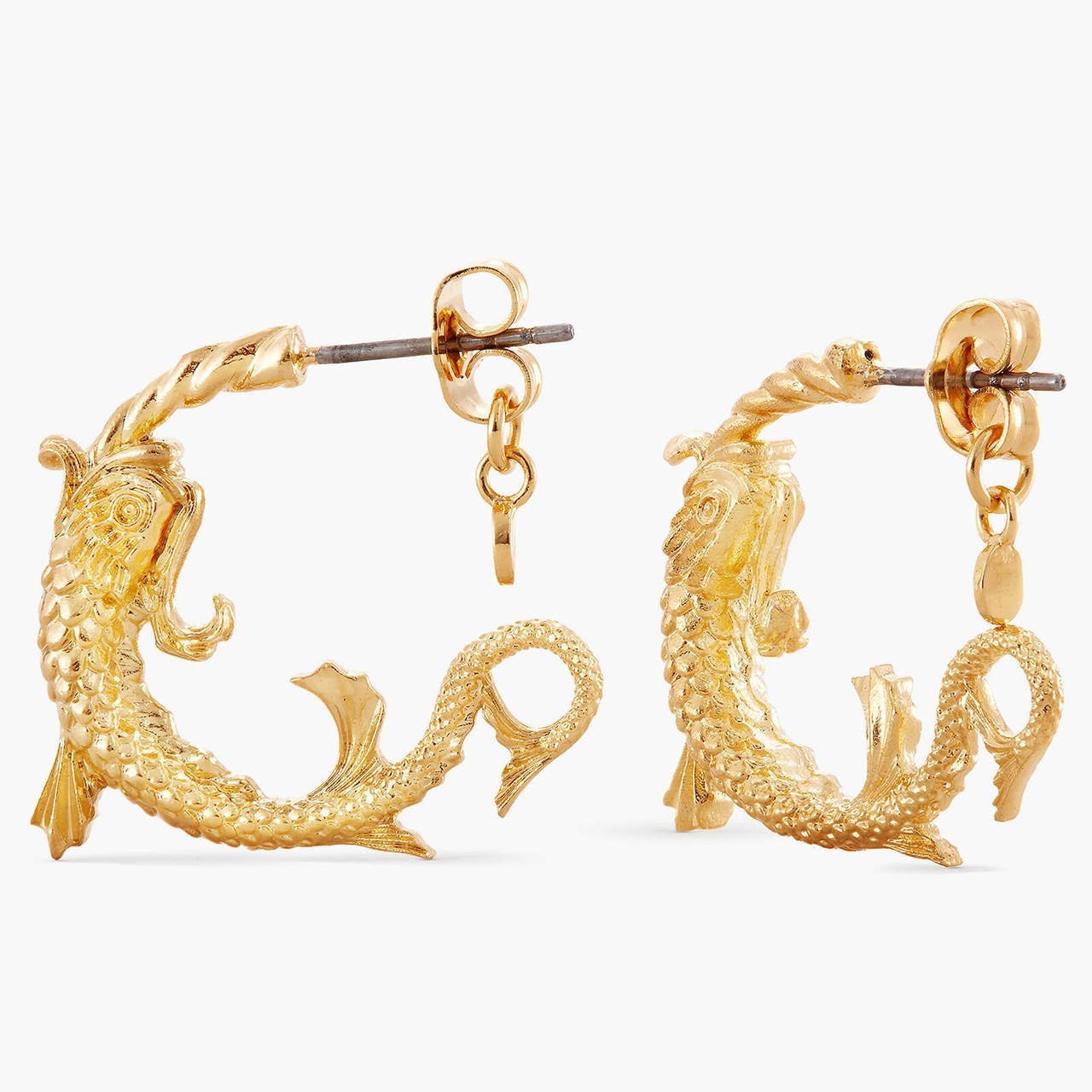 Pisces Astrological Sign Hoop Earrings | APPV1121 - Les Nereides