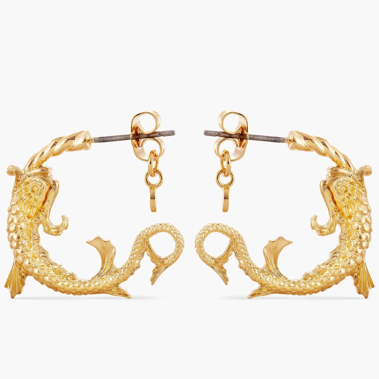 Pisces Astrological Sign Hoop Earrings | APPV1121 - Les Nereides