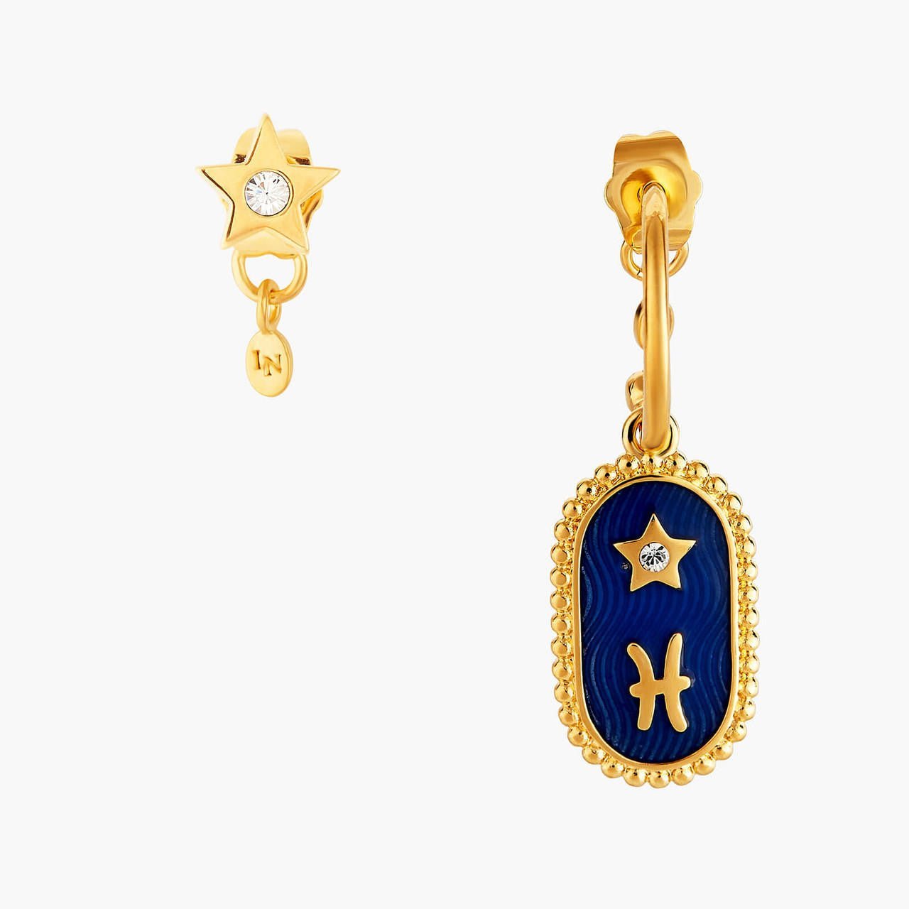 Pisces Zodiac Sign Earrings | ANCS1121 - Les Nereides