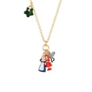 Promenons Nous Grandma, Little Red Riding Hood & Theé Wolf Necklace | AECR3101 - Les Nereides