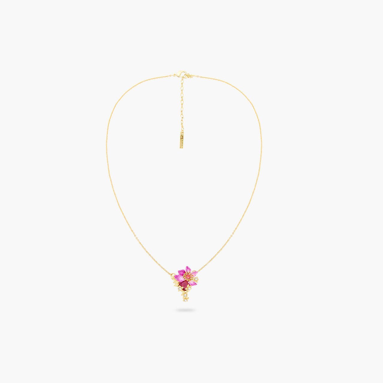 Purple Bauhinia Flower Pendant Necklace | ARPA3051 - Les Nereides