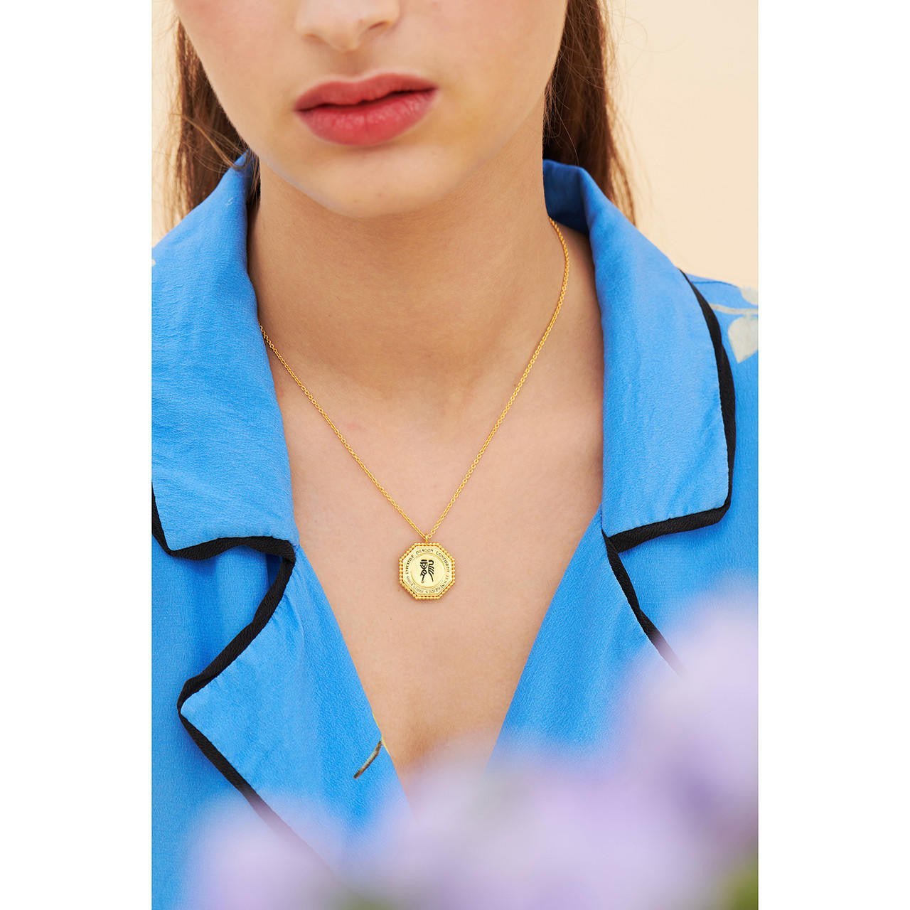 Rat Zodiac Sign Pendant Necklace | ANZA3011 - Les Nereides
