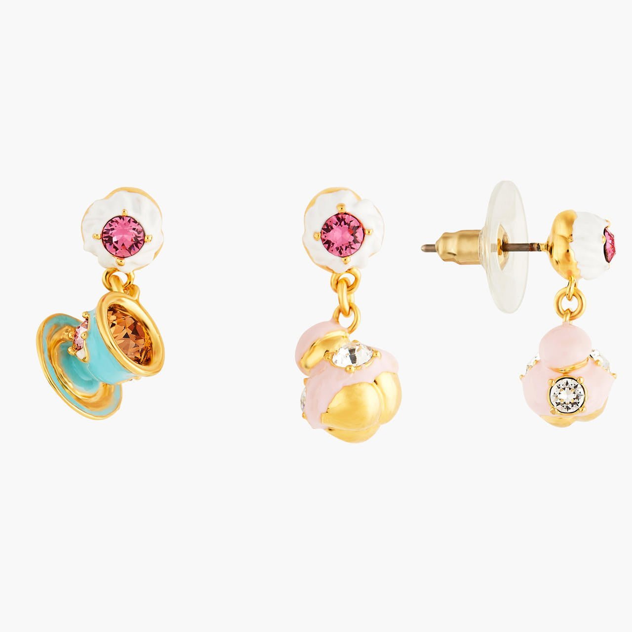 Religieuse And Tea Cup Earrings | ANIP1041 - Les Nereides