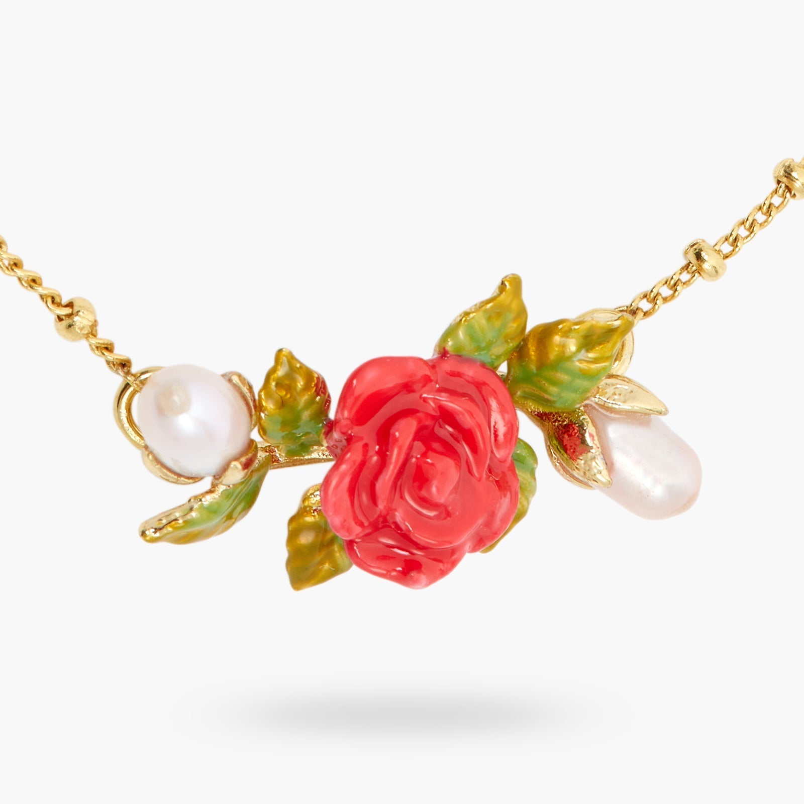 Rose and cultured pearl thin bracelet | ASAR2051 - Les Nereides