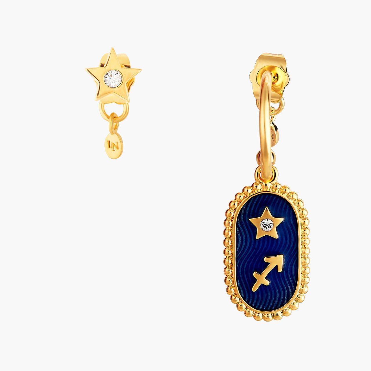 Sagittarius Zodiac Sign Earrings | ANCS1091 - Les Nereides