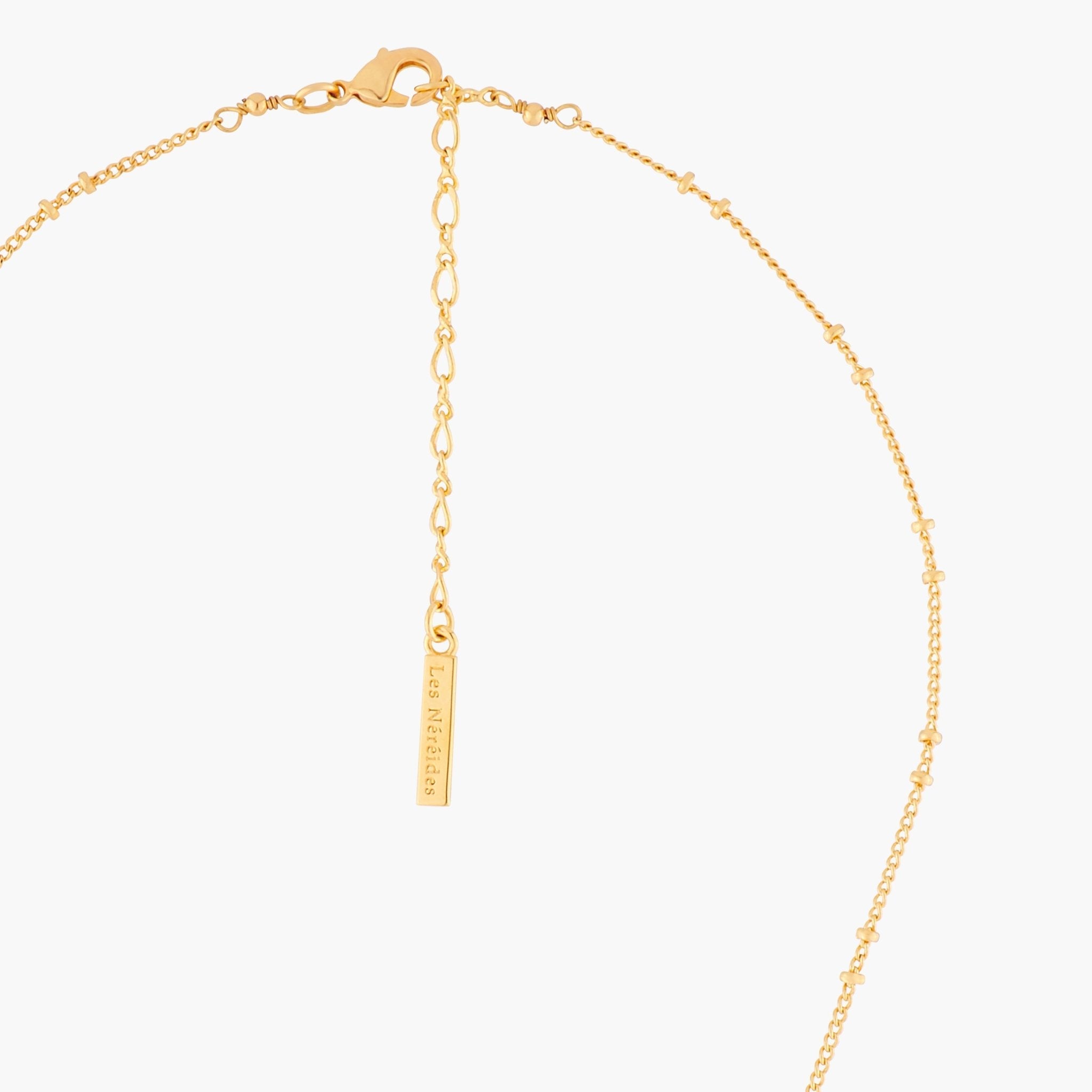 Seahorse And Blue Lagoon Crystal Pendant Necklace | ALPC3021 - Les Nereides