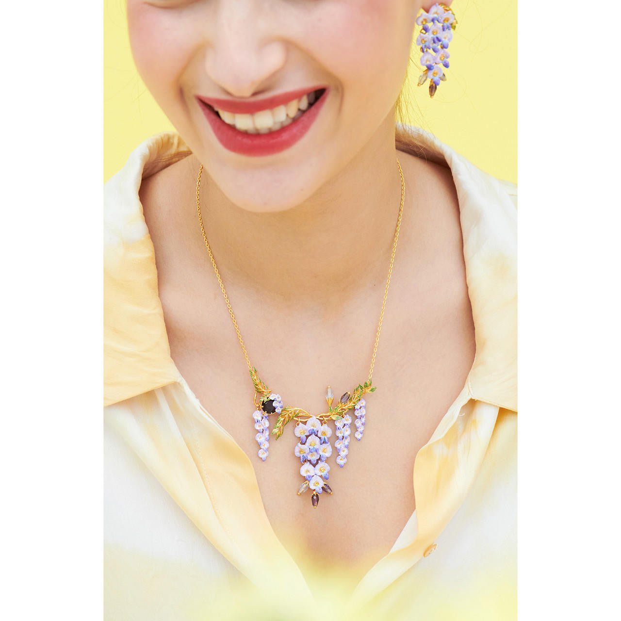 Shaded By Flowers Statement Necklace | ANOF3011 - Les Nereides