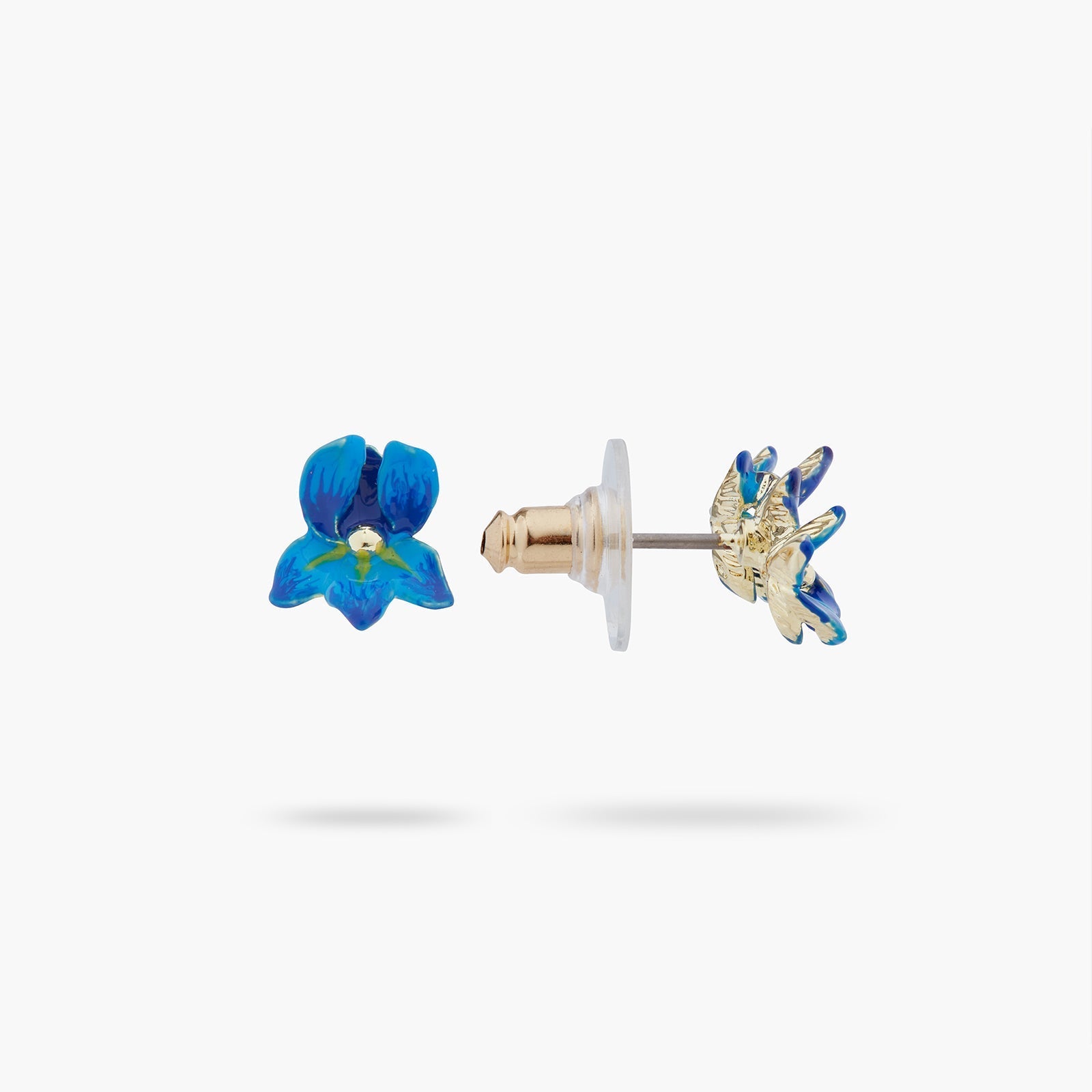 Siberian Iris Asymmetrical Earrings | ARIV1071 - Les Nereides