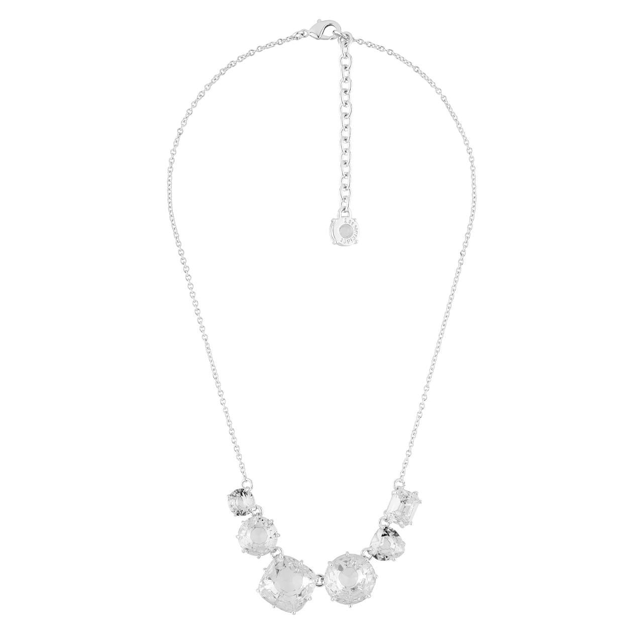 Silver 6 Stones La Diamantine Thin Necklace | AILD3313 - Les Nereides