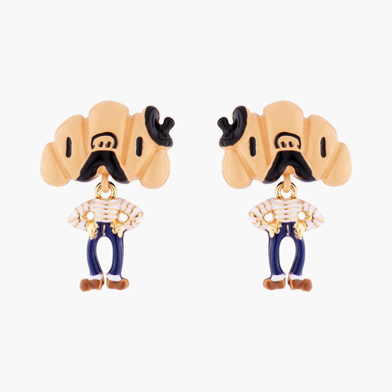 Sir Croissant Earrings | AMFP102C/1 - Les Nereides