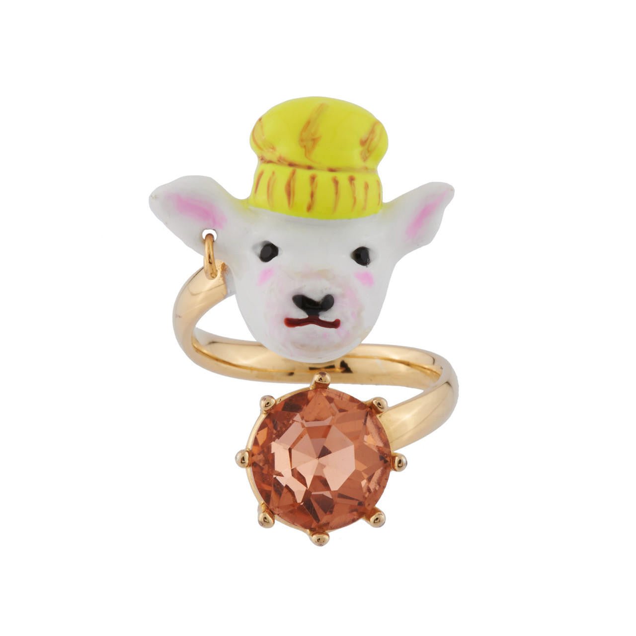 Skateboarding Goat Gentiment Joyeux Zoe Rings | AHGJ6011 - Les Nereides