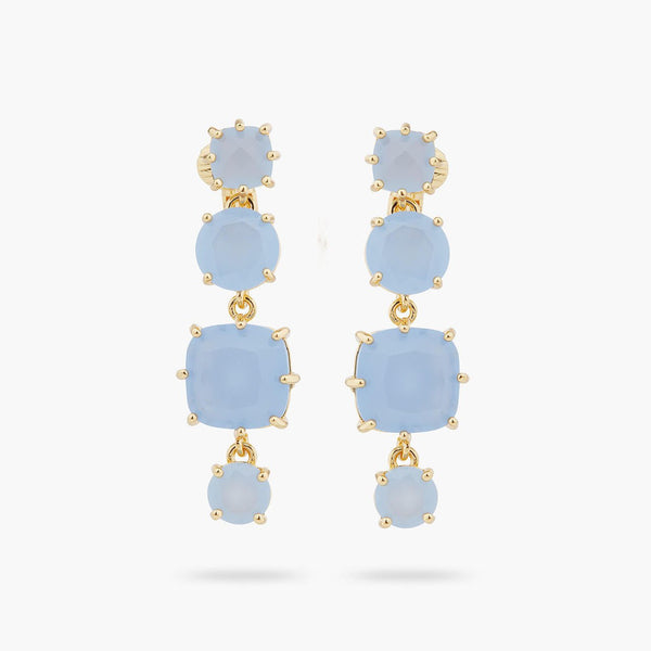 Sky Blue Diamantine 4 Stone Earrings | ARLD1201 - Les Nereides