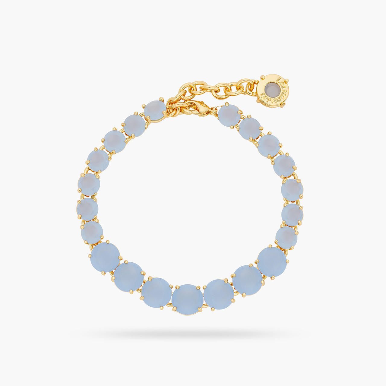 Sky Blue Diamantine Single - Row Luxury Bracelet | ARLD2521 - Les Nereides