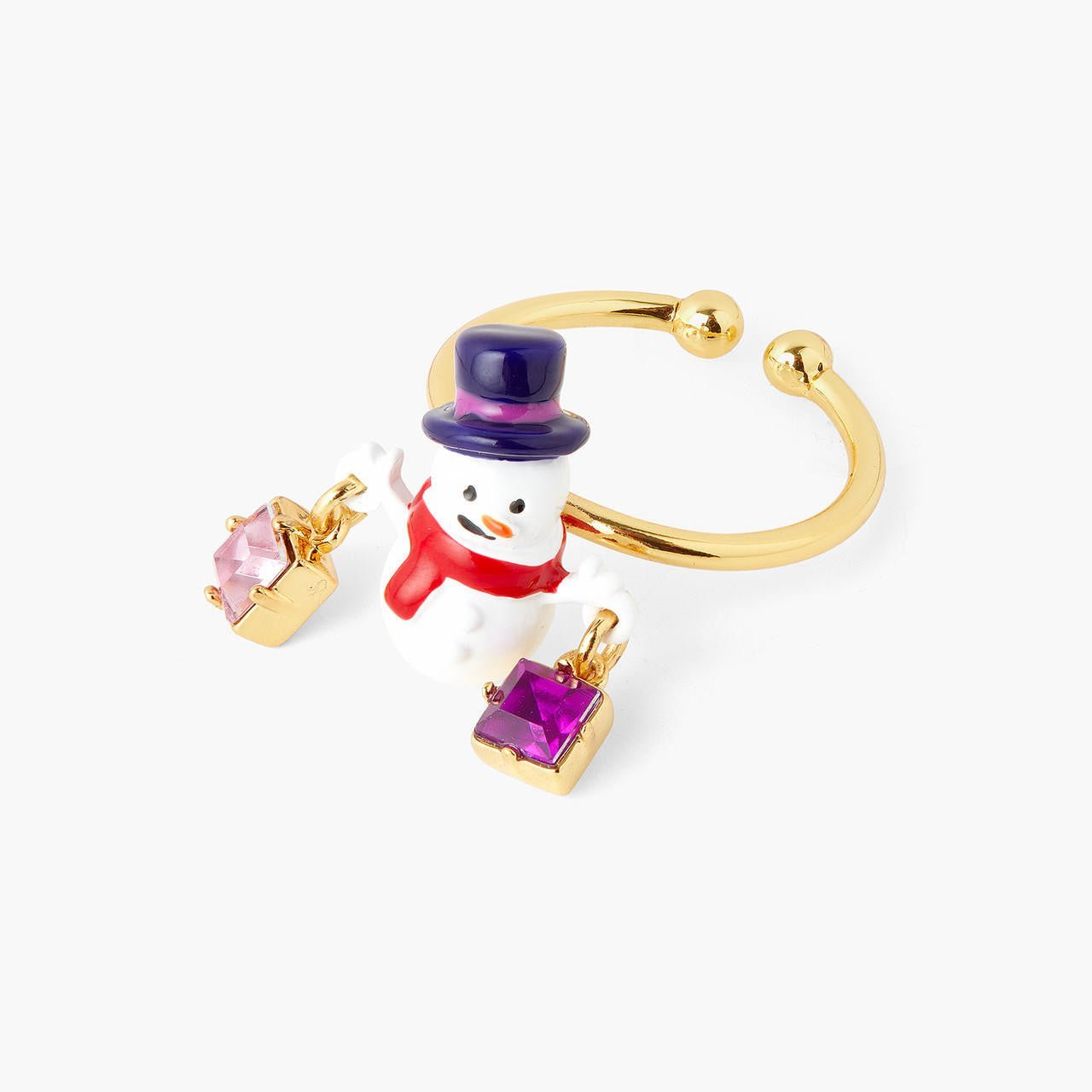 Snowman adjustable ring | AQSP6021 - Les Nereides