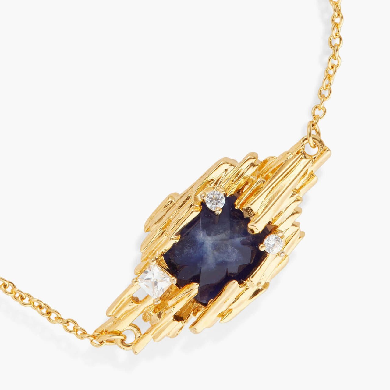 Sodalite And Gold Rock Fine Bracelet | APTM2021 - Les Nereides