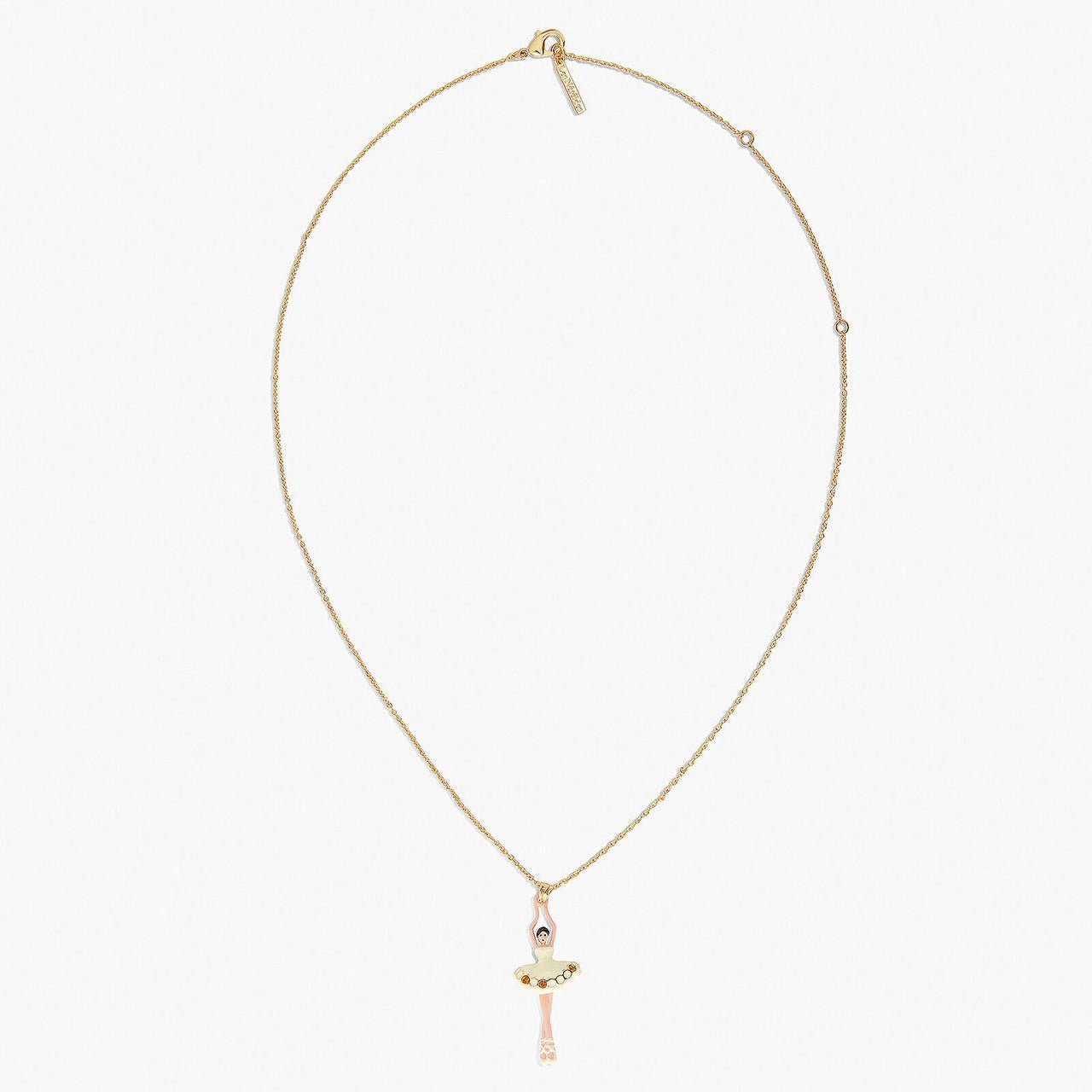 Sparkling Rhinestones Ballerina Pendant Necklace | APDD3591 - Les Nereides