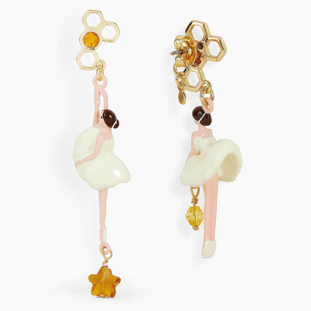 Sparkling Rhinestones Beehive Ballerina Earrings | APDD1081 - Les Nereides