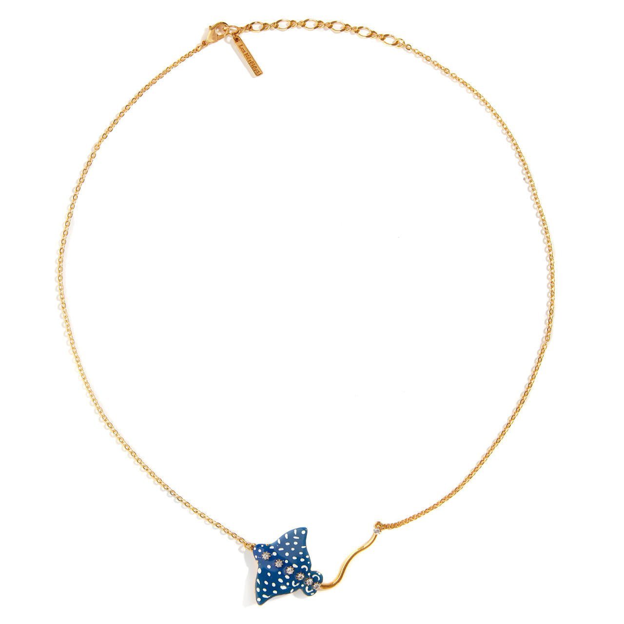 Speckled Blue Eagle Ray Pendant Necklace | AOGL3071 - Les Nereides