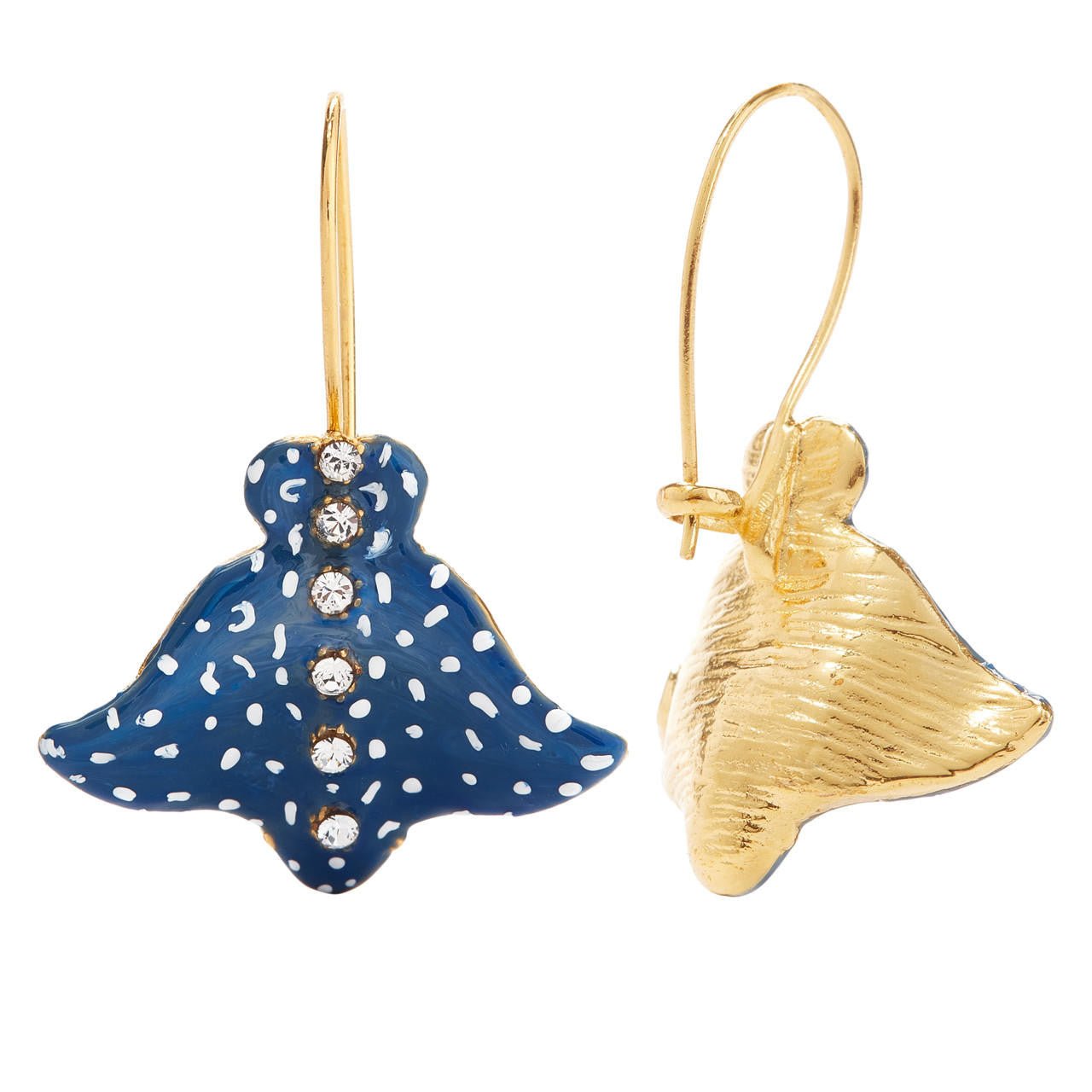 Speckled Eagle Ray Hook Earrings | AOGL1071 - Les Nereides