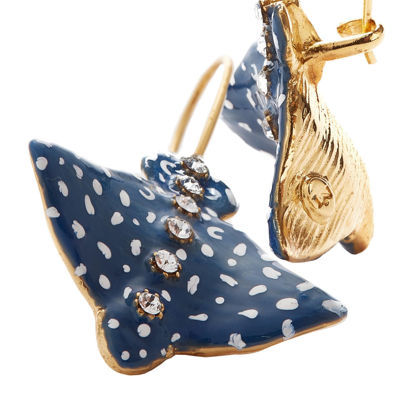Speckled Eagle Ray Hook Earrings | AOGL1071 - Les Nereides
