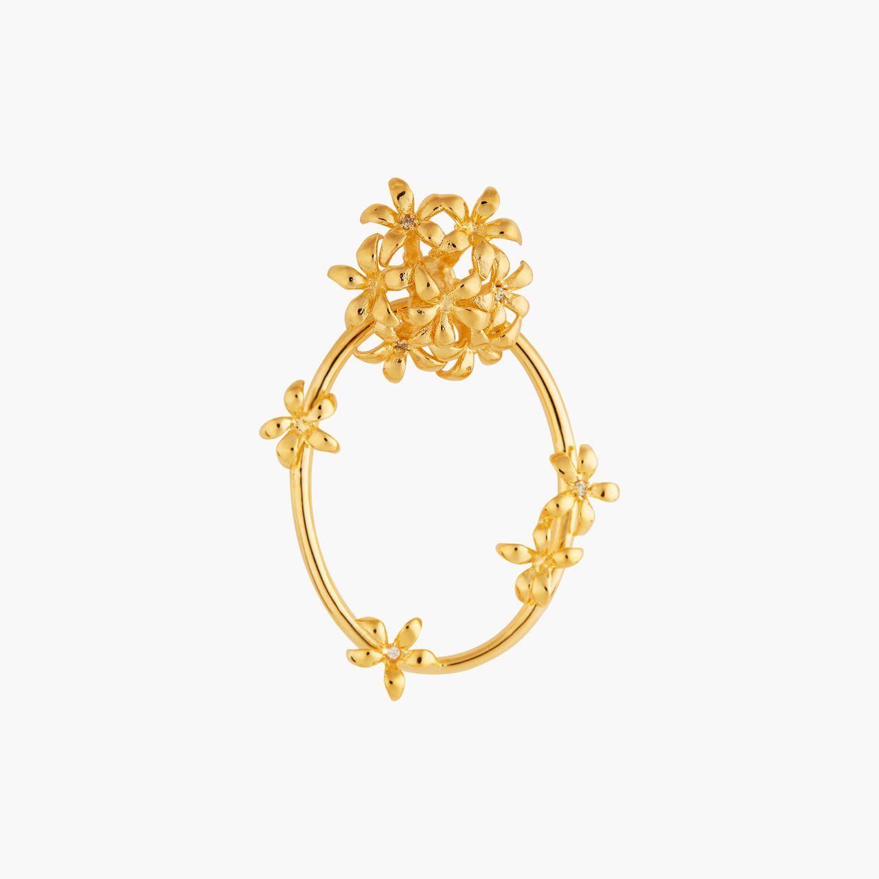 Star Jasmine Hoop Earrings | ANJA1041 - Les Nereides