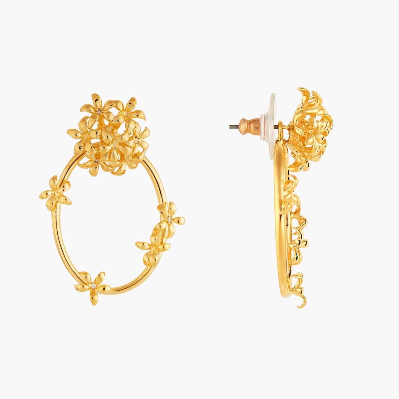 Star Jasmine Hoop Earrings | ANJA1041 - Les Nereides